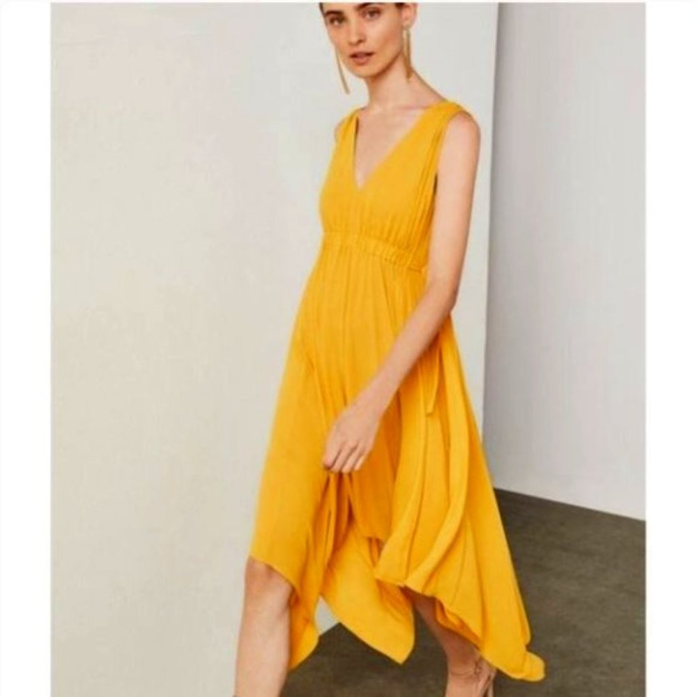 BCBG Dress, Golden Yellow (Golden Glow), NWT, Size Small